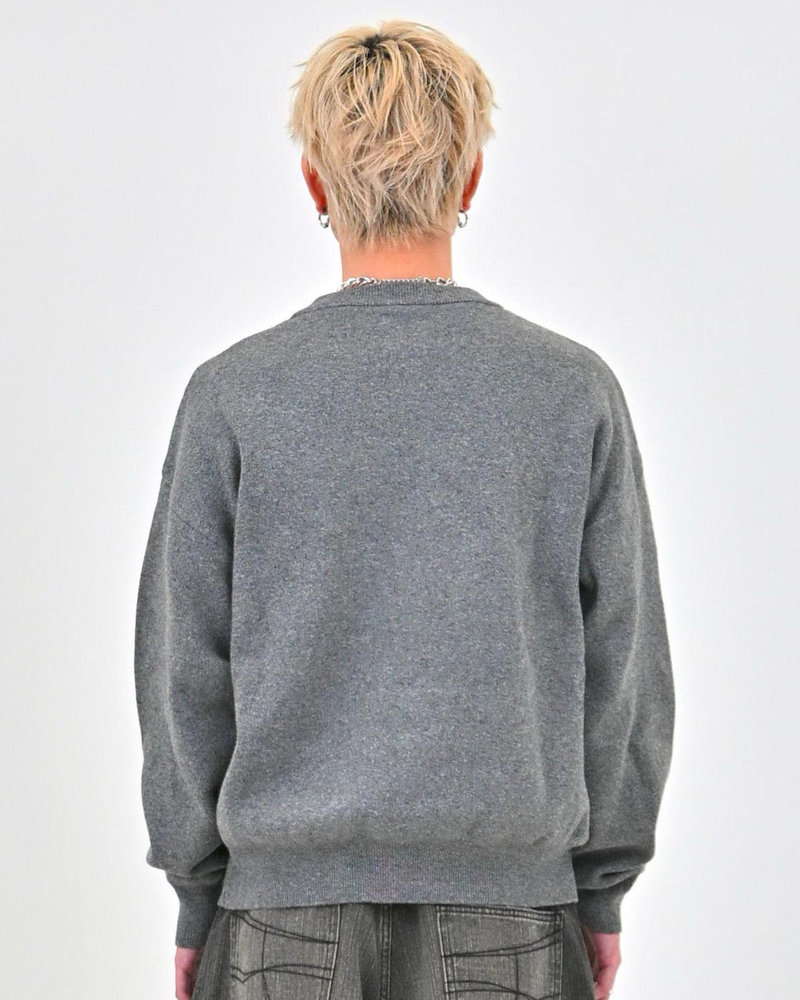 【10日以内お届け】 クルーネックメランジニット L2144