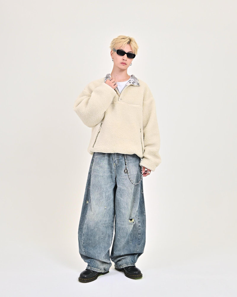 【10日以内お届け】 リバーシブルプルオーバージャケット L2162