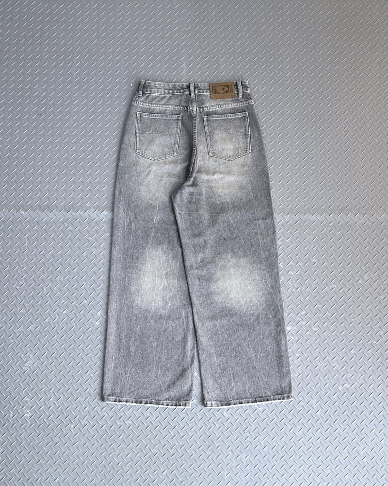 【10日以内お届け】ウォッシュドクラックバギーデニム L2085