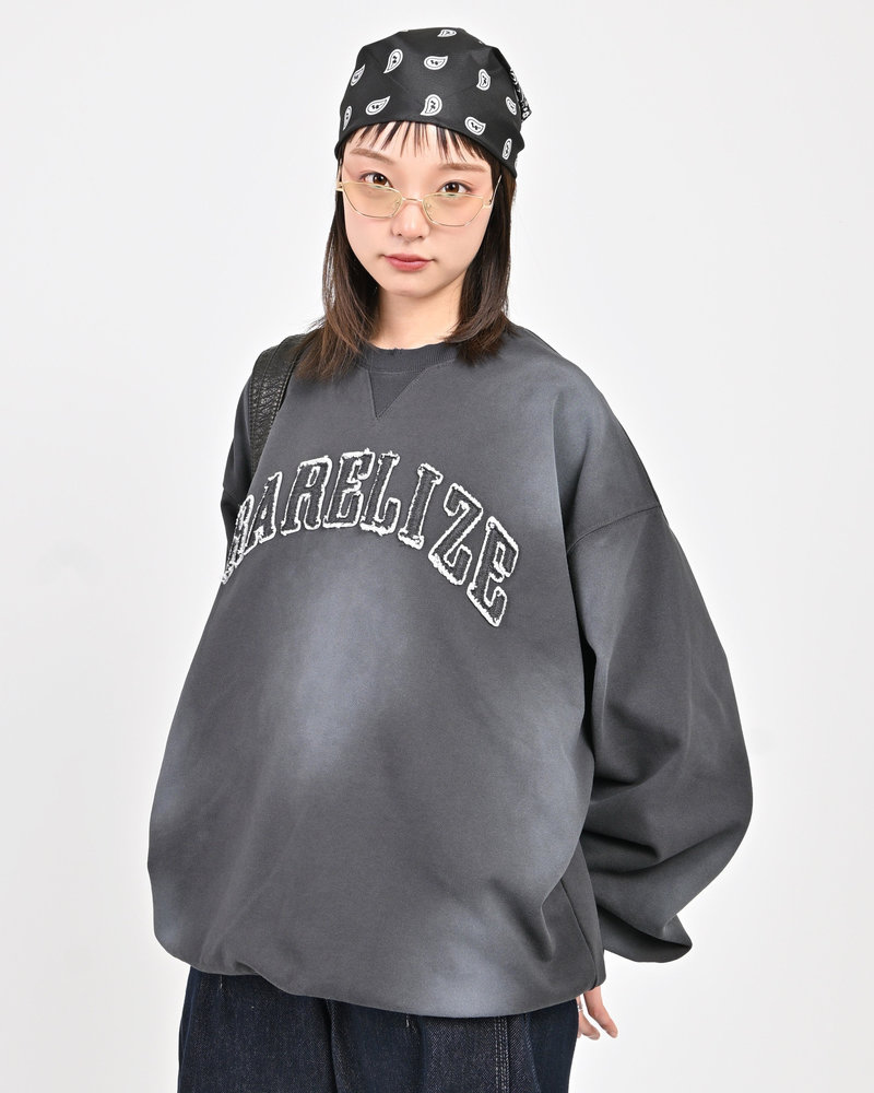 【10日以内お届け】アップリケロゴスウェット L2088