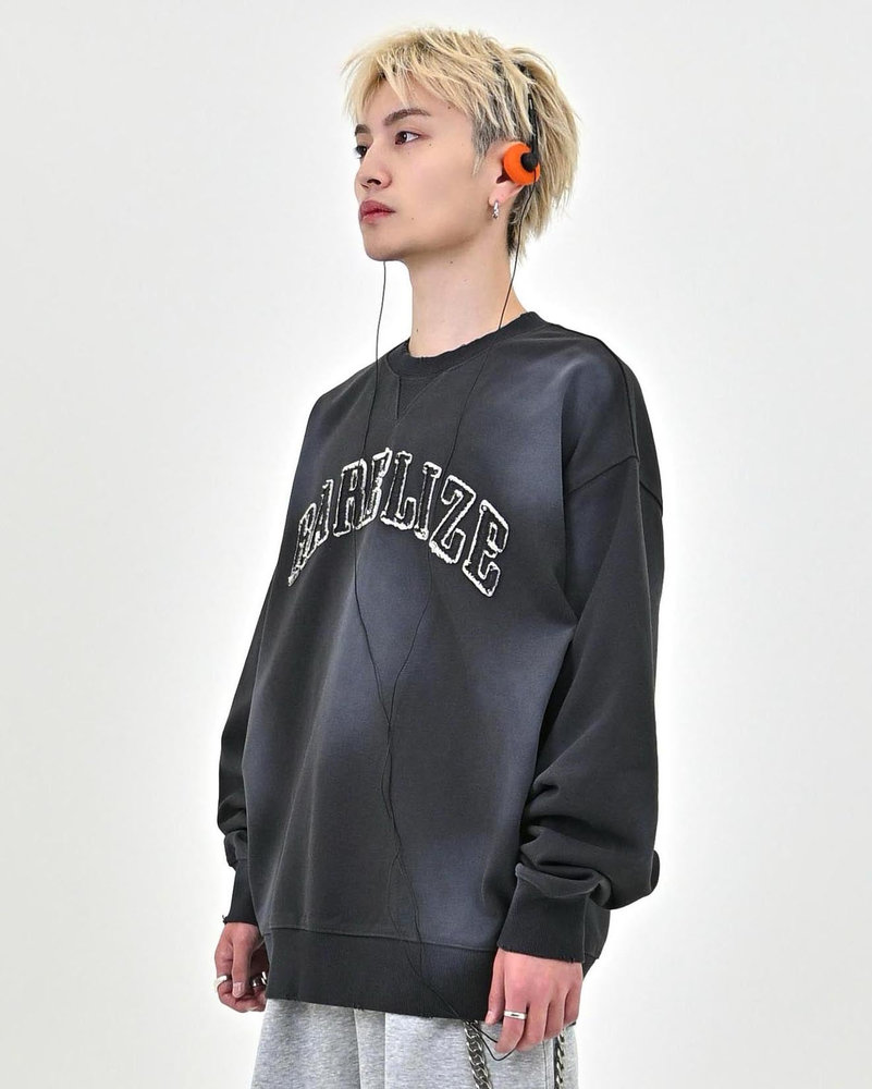 【10日以内お届け】アップリケロゴスウェット L2088