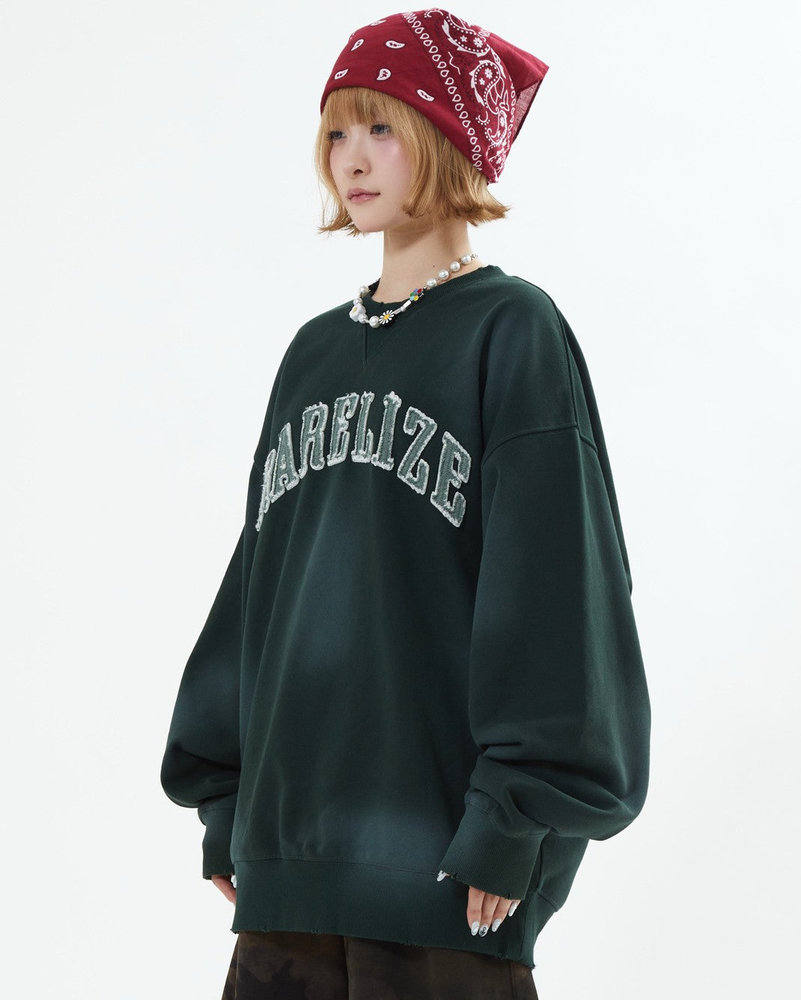 【10日以内お届け】アップリケロゴスウェット L2088