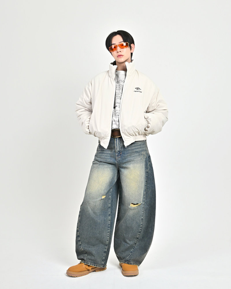 【10日以内お届け】バルーンダメージデニム L2177