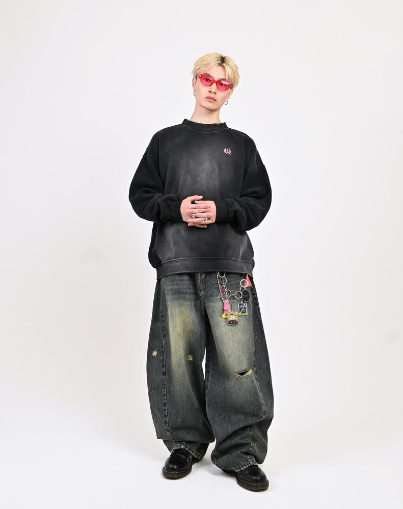 【10日以内お届け】バルーンダメージデニム L2177