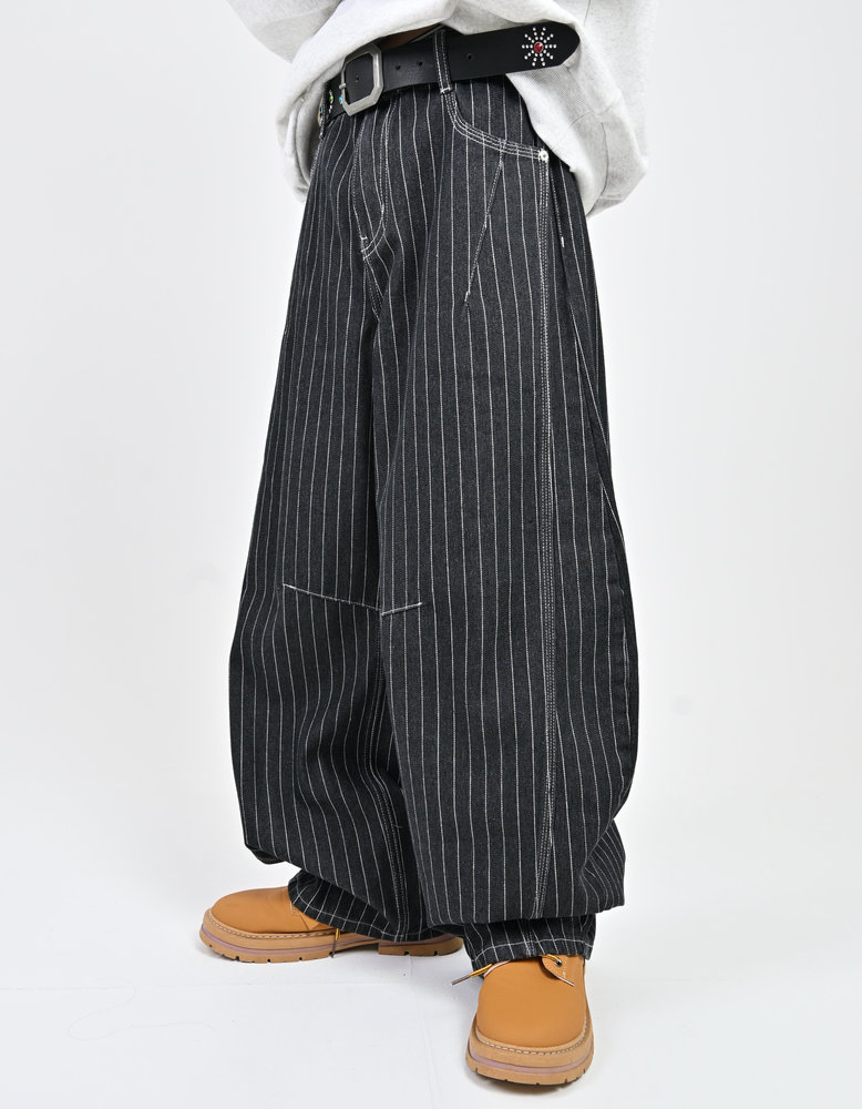 【10日以内お届け】ストライプバルーンデニム L2091