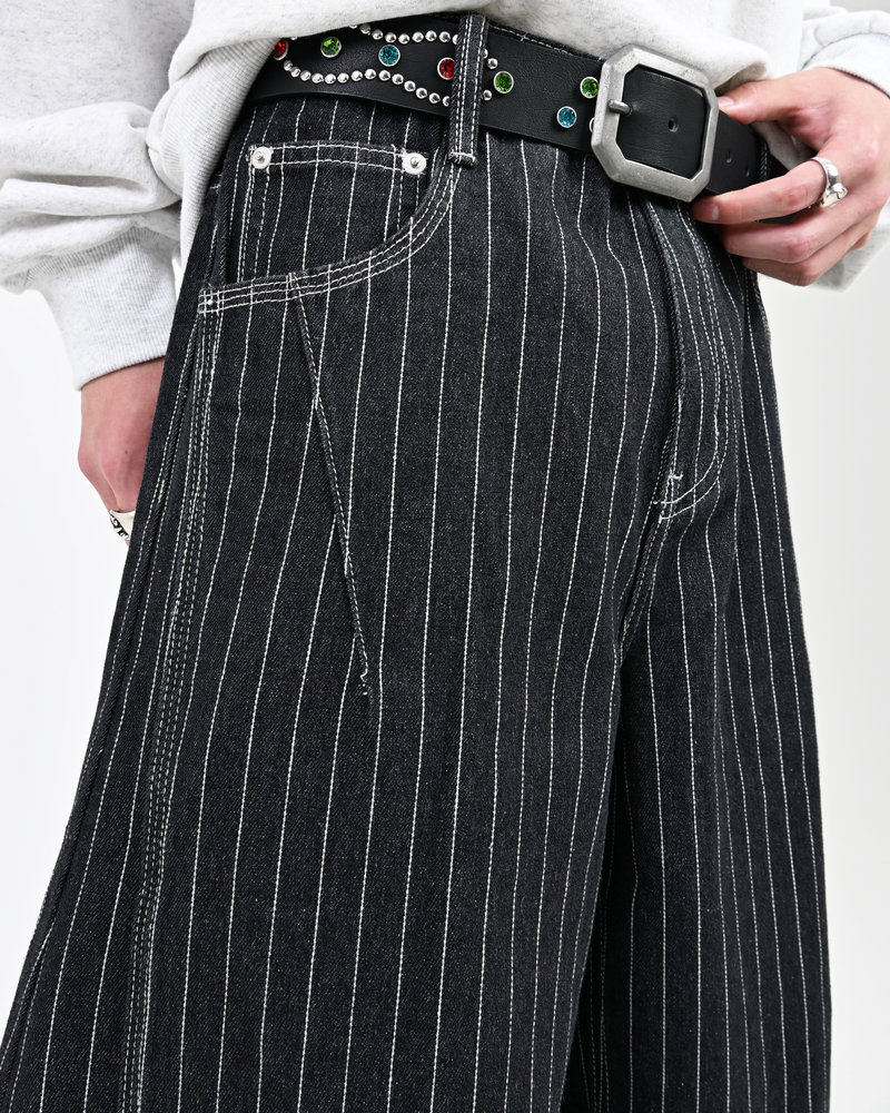 【10日以内お届け】ストライプバルーンデニム L2091