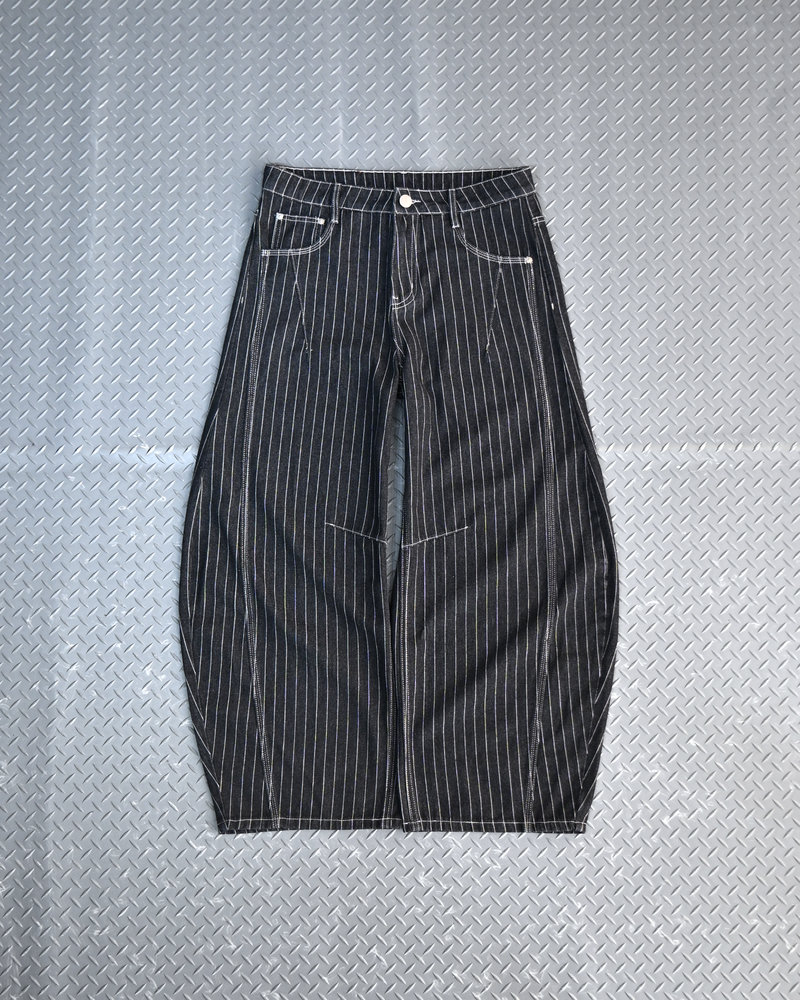 【10日以内お届け】ストライプバルーンデニム L2091