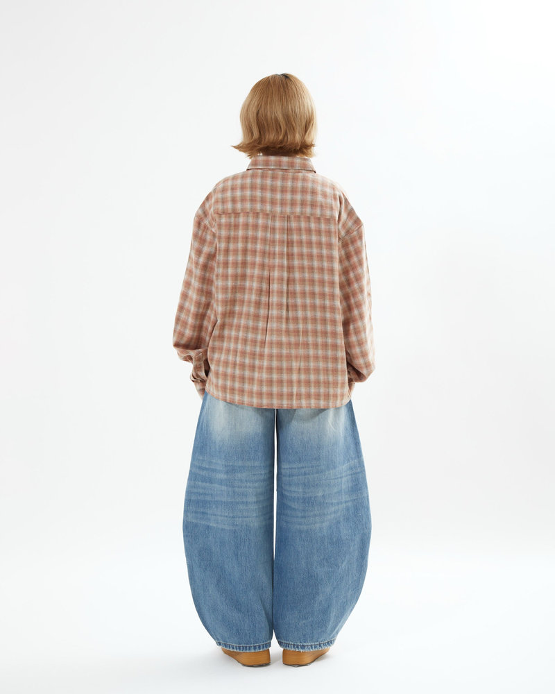 【10日以内お届け】ウォッシュドステッチバルーンデニム L2090