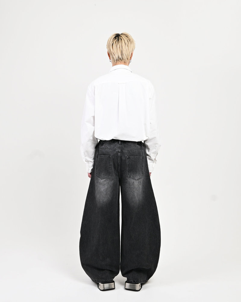 【10日以内お届け】ウォッシュドステッチバルーンデニム L2090