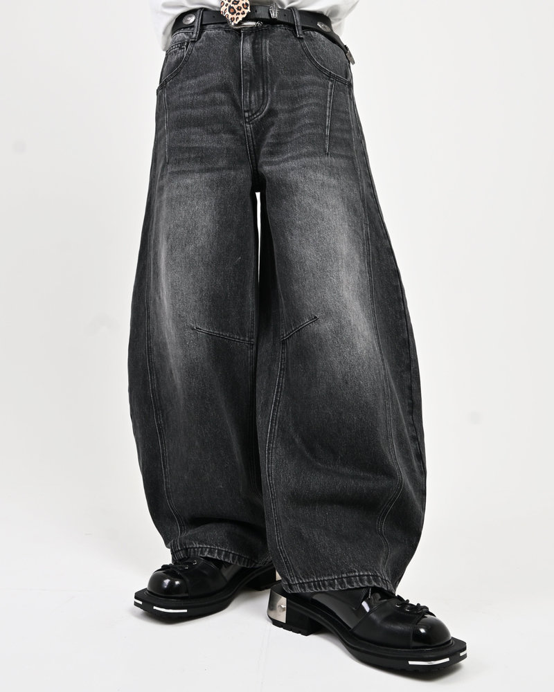 【10日以内お届け】ウォッシュドステッチバルーンデニム L2090