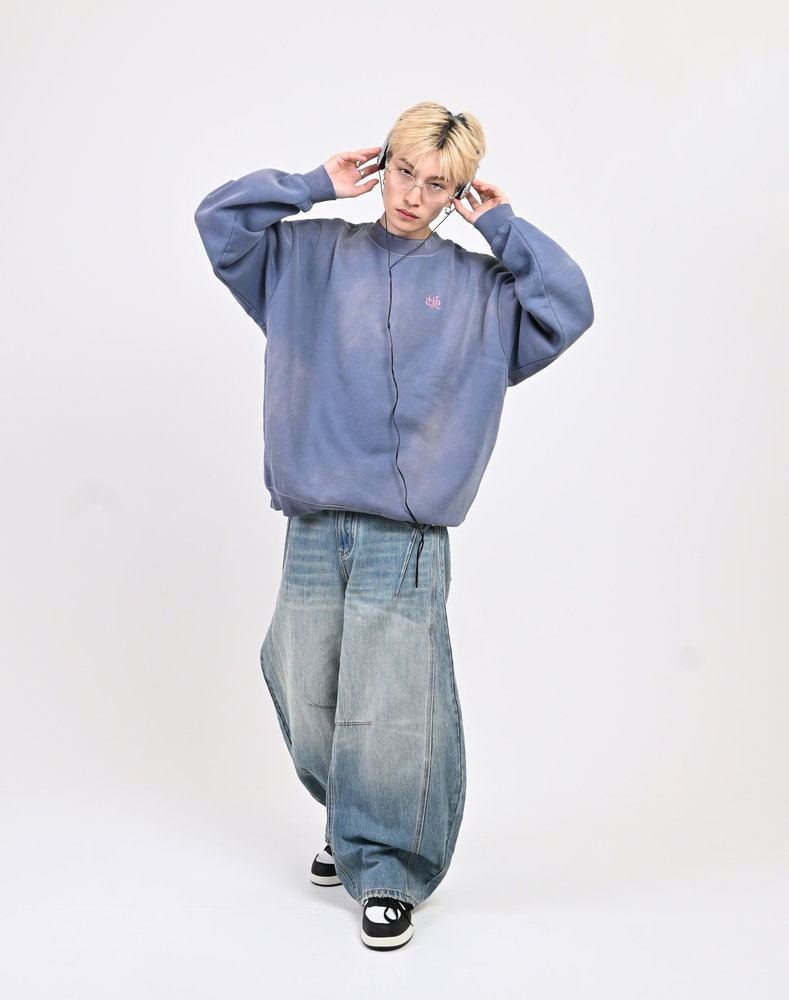 【10日以内お届け】ウォッシュドステッチバルーンデニム L2090