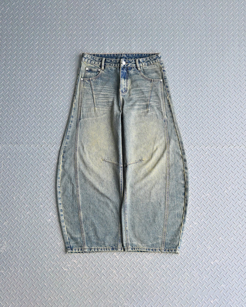 【10日以内お届け】ウォッシュドステッチバルーンデニム L2090