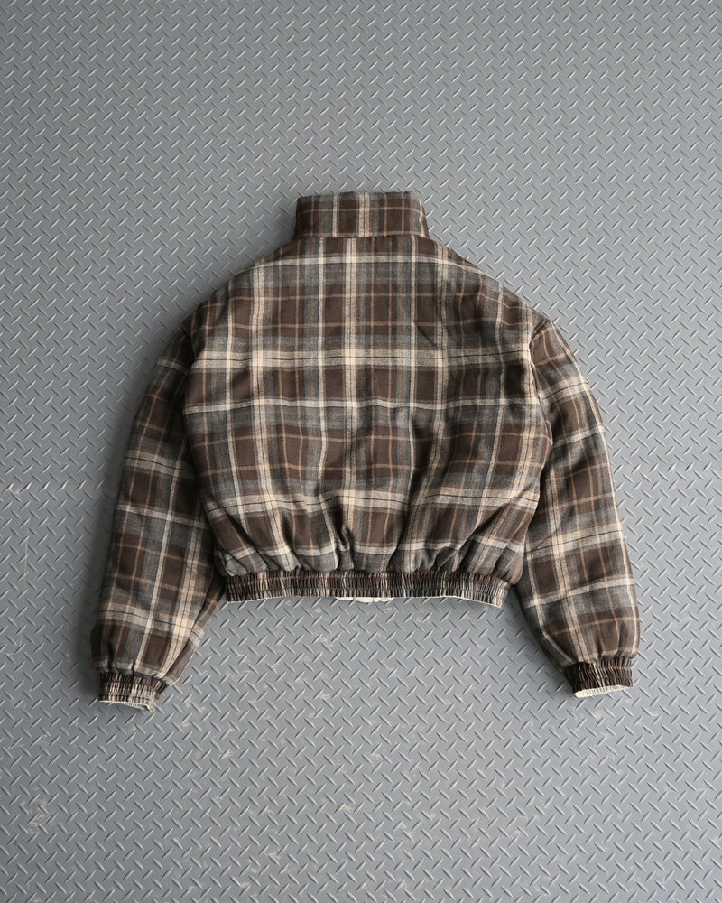 【10日以内お届け】リバーシブルチェックアウター L2142