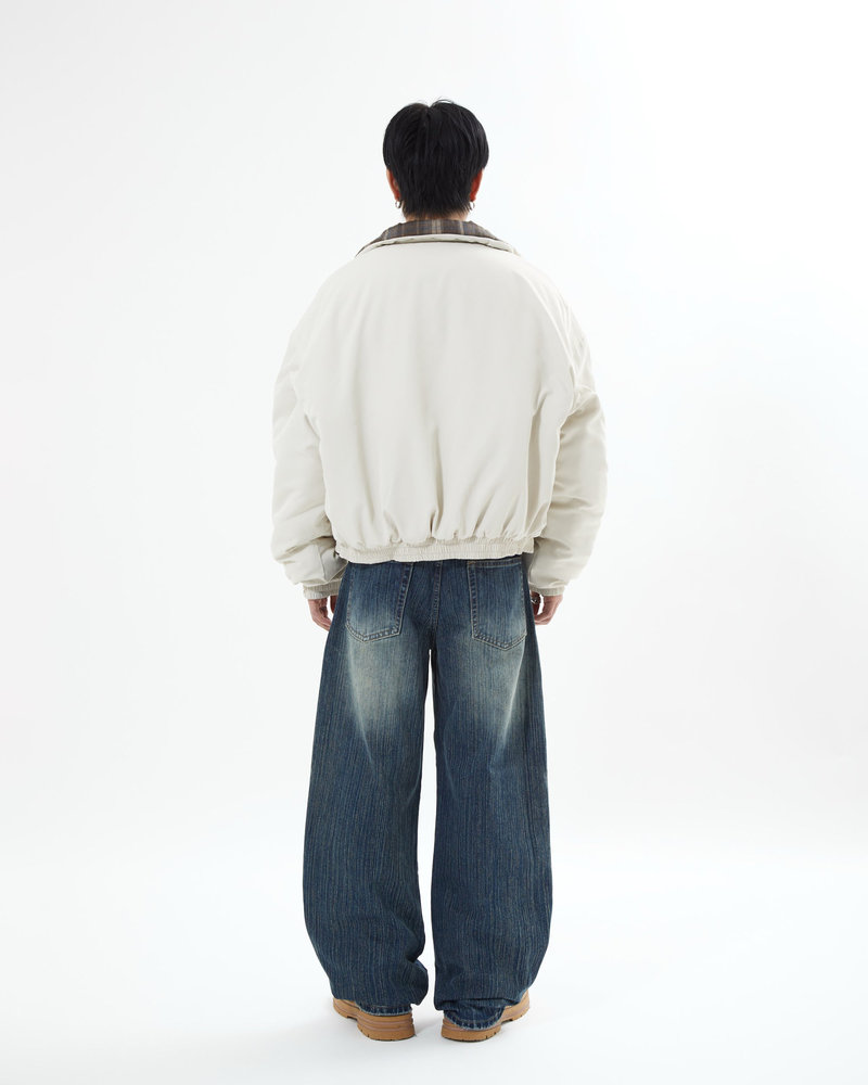 【10日以内お届け】リバーシブルチェックアウター L2142