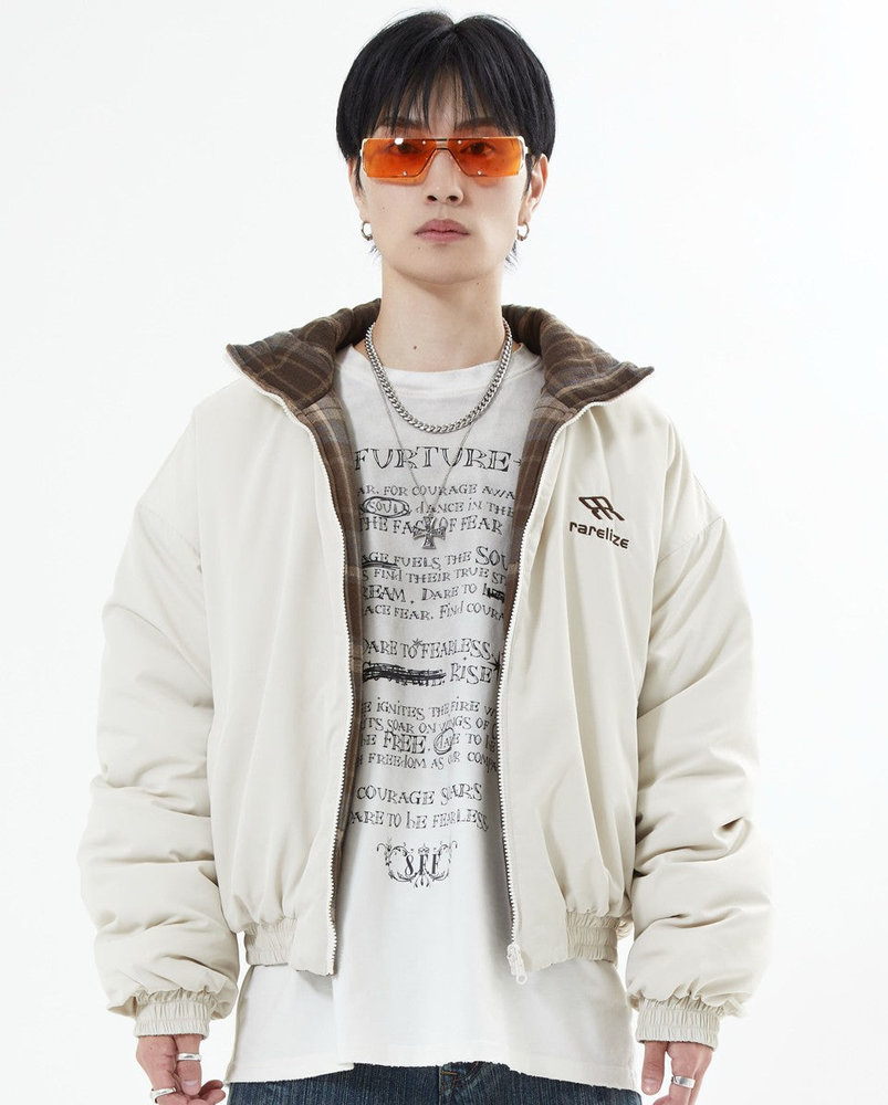 【10日以内お届け】リバーシブルチェックアウター L2142