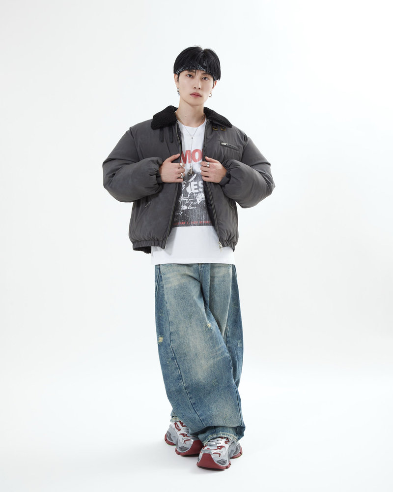 【10日以内お届け】スモーキー2WAYボアジャケット L2136