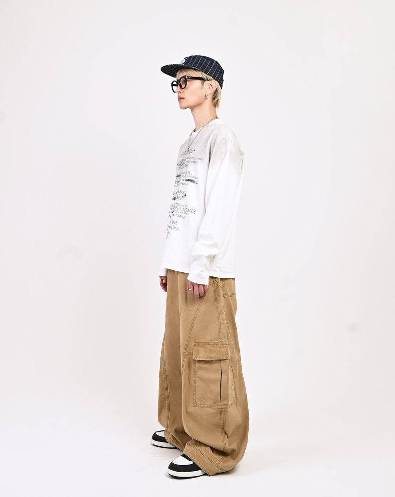 【10日以内お届け】ストライプフラットトップキャップ L2160