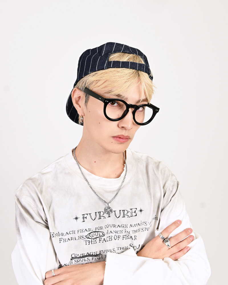 【10日以内お届け】ストライプフラットトップキャップ L2160