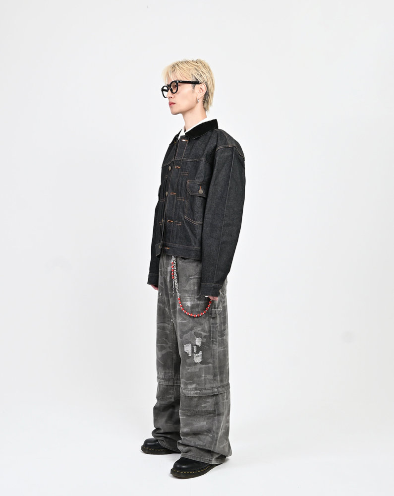 【10日以内お届け】コーデュロイカラーリジットデニムジャケット L2155