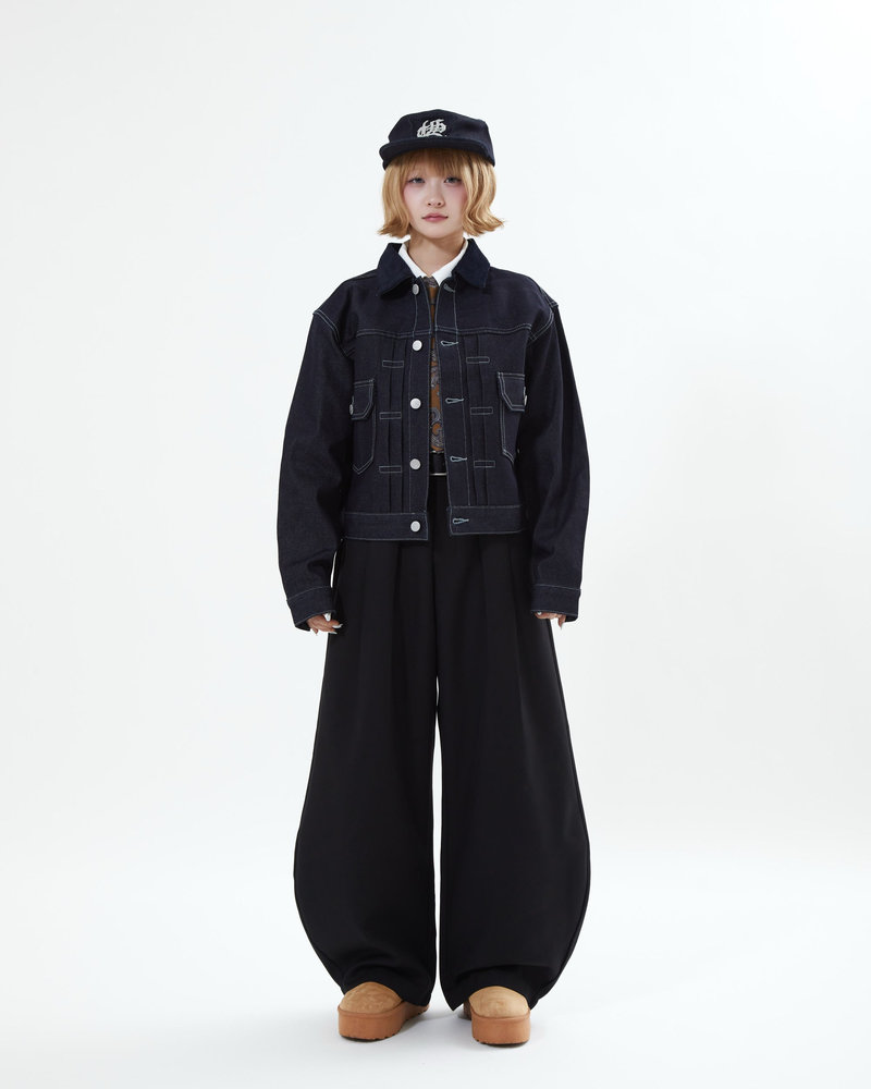 【10日以内お届け】コーデュロイカラーリジットデニムジャケット L2155