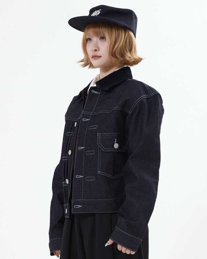 【10日以内お届け】コーデュロイカラーリジットデニムジャケット L2155