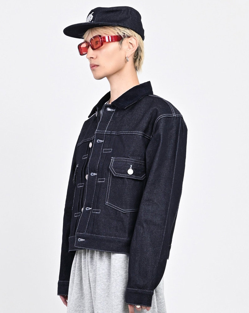 【10日以内お届け】コーデュロイカラーリジットデニムジャケット L2155