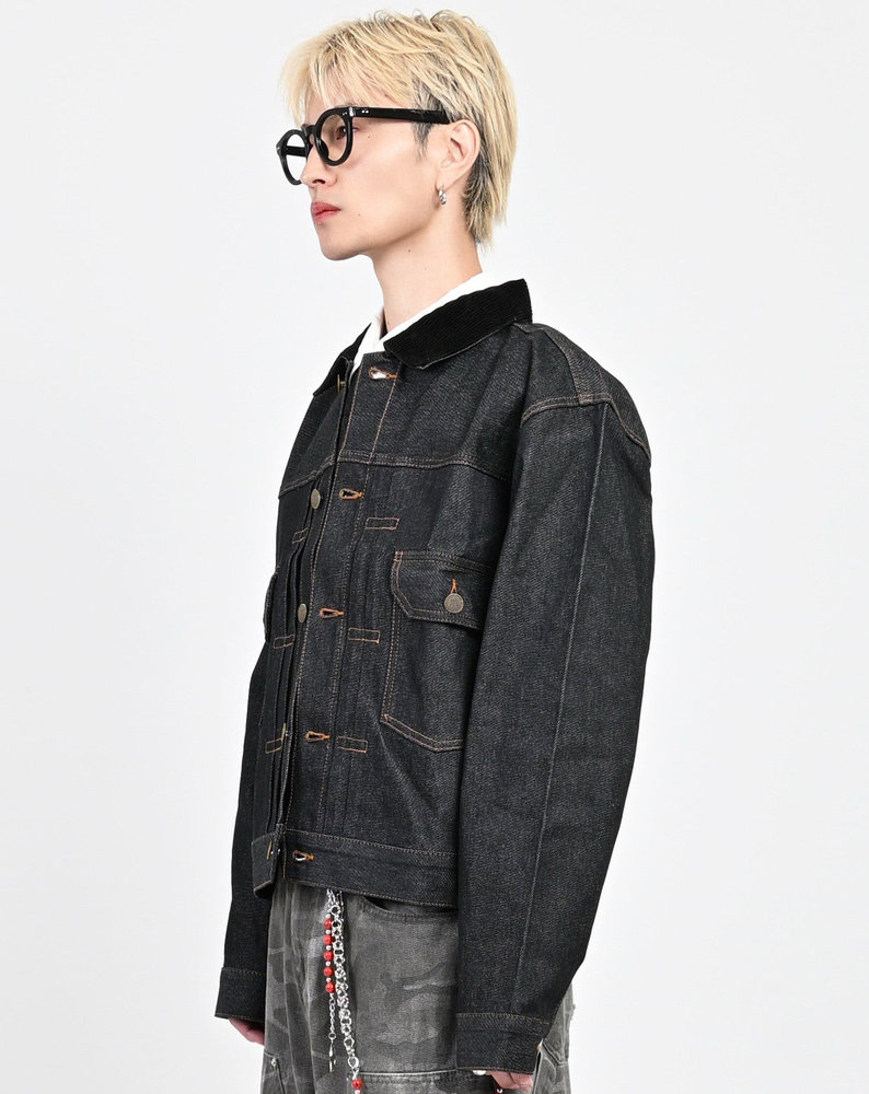 【10日以内お届け】コーデュロイカラーリジットデニムジャケット L2155