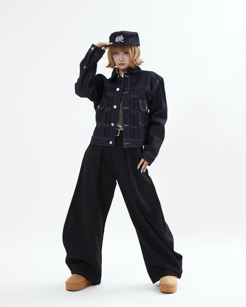 【10日以内お届け】コーデュロイカラーリジットデニムジャケット L2155