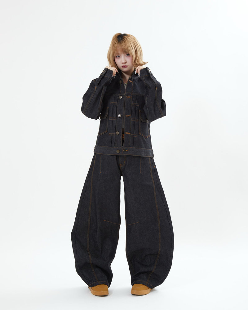 【10日以内お届け】コーデュロイカラーリジットデニムジャケット L2155