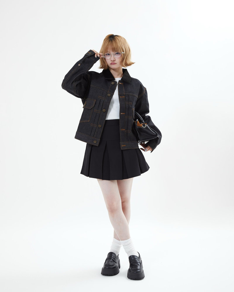 【10日以内お届け】コーデュロイカラーリジットデニムジャケット L2155