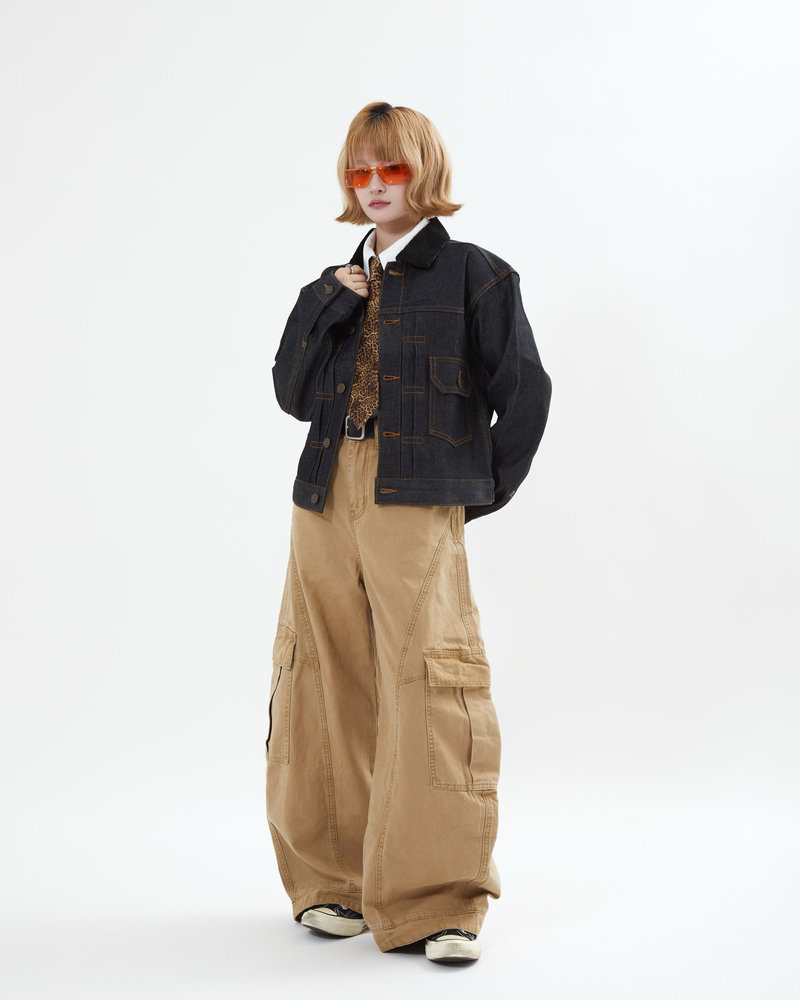 【10日以内お届け】コーデュロイカラーリジットデニムジャケット L2155