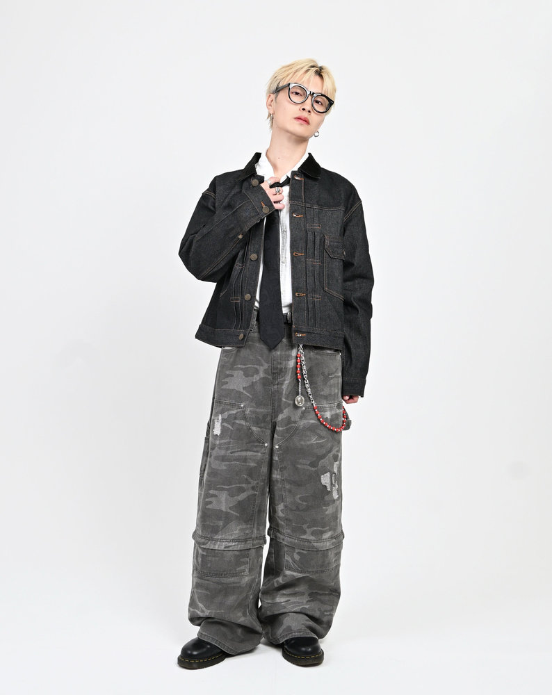 【10日以内お届け】コーデュロイカラーリジットデニムジャケット L2155