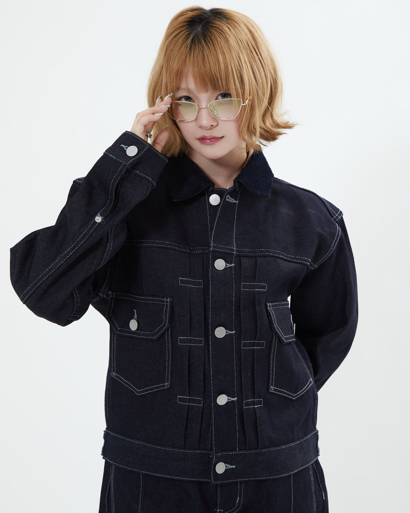 【10日以内お届け】コーデュロイカラーリジットデニムジャケット L2155