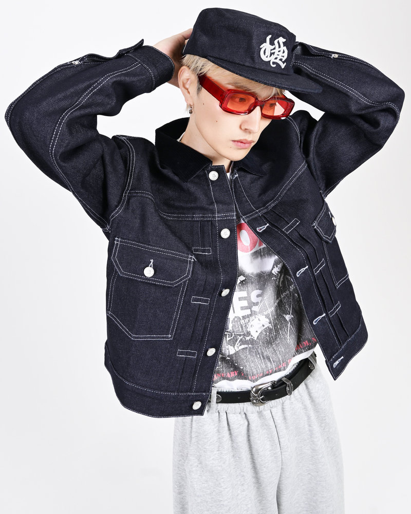 【10日以内お届け】コーデュロイカラーリジットデニムジャケット L2155