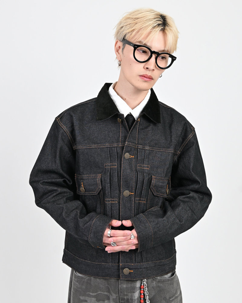 【10日以内お届け】コーデュロイカラーリジットデニムジャケット L2155