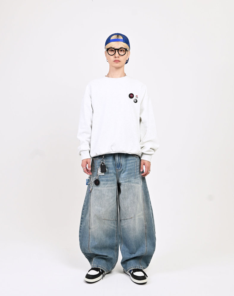 【10日以内お届け】デジタル缶バッジスウェット L2097