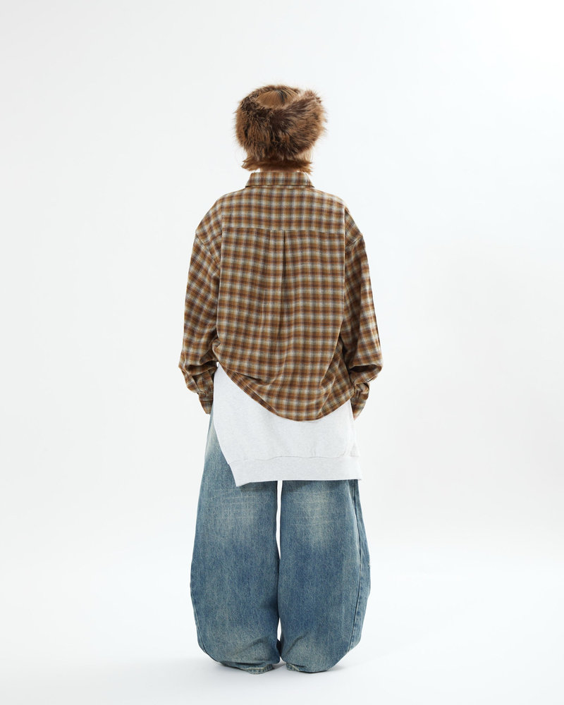 【10日以内お届け】チェックシャツ L2100