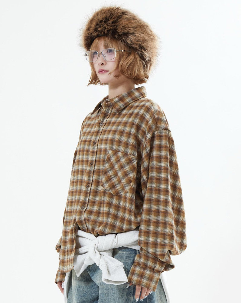 【10日以内お届け】チェックシャツ L2100