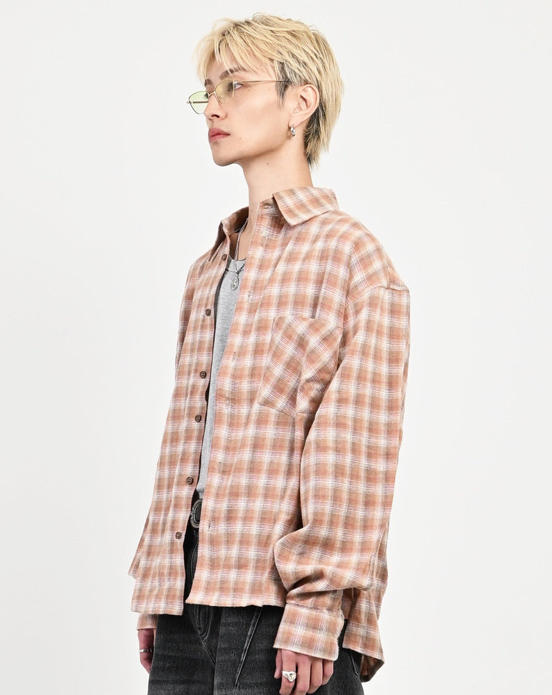 【10日以内お届け】チェックシャツ L2100