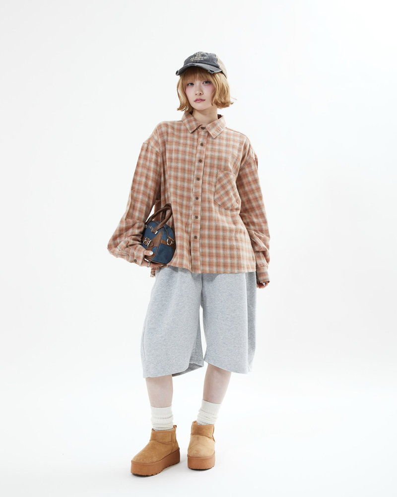 【10日以内お届け】チェックシャツ L2100