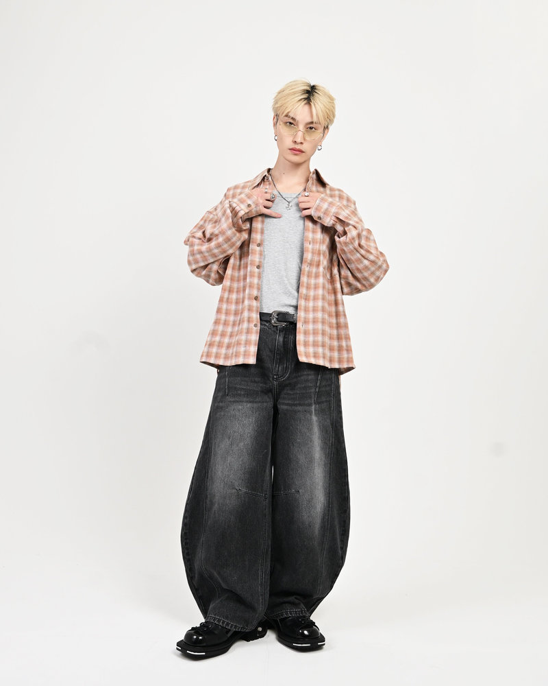 【10日以内お届け】チェックシャツ L2100