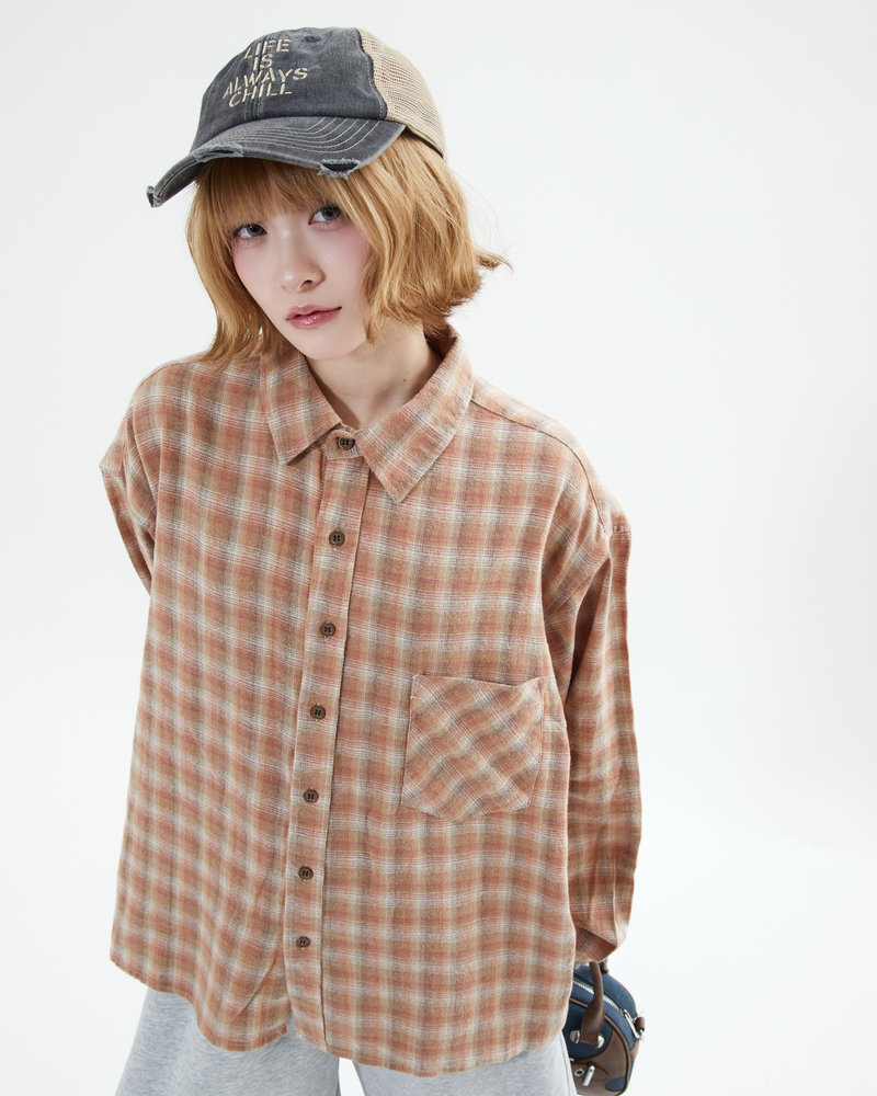 【10日以内お届け】チェックシャツ L2100