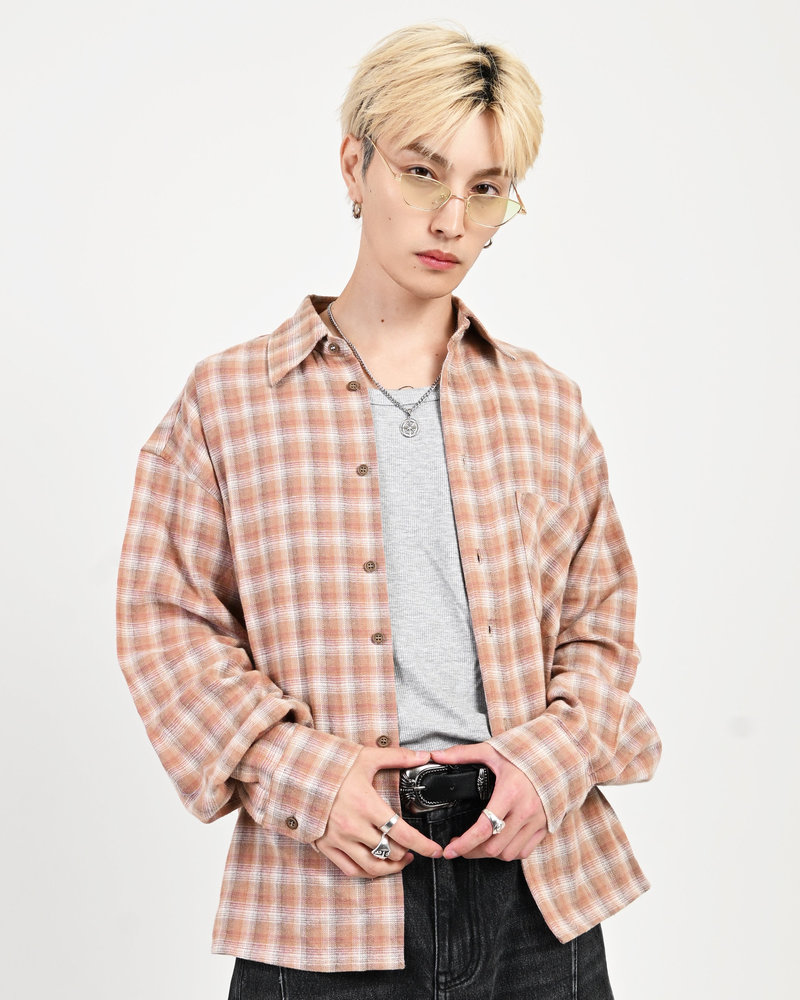 【10日以内お届け】チェックシャツ L2100