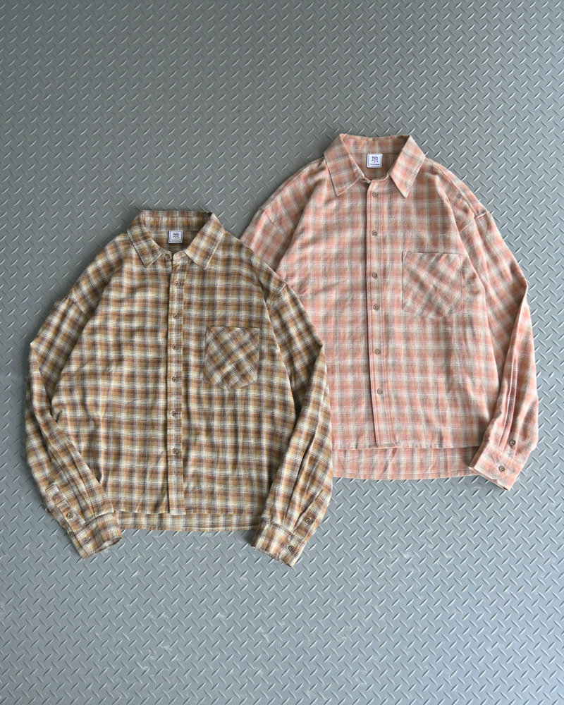 【10日以内お届け】チェックシャツ L2100