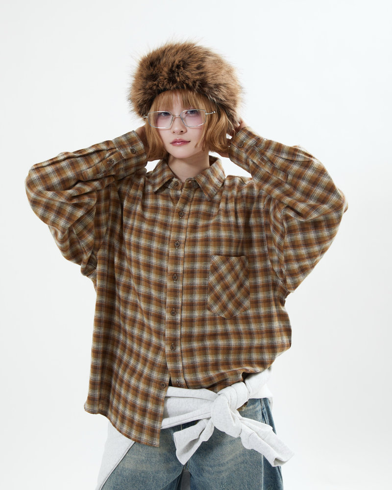 【10日以内お届け】チェックシャツ L2100