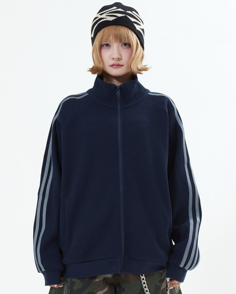 【10日以内お届け】ワッフルトラックジャケット L2161