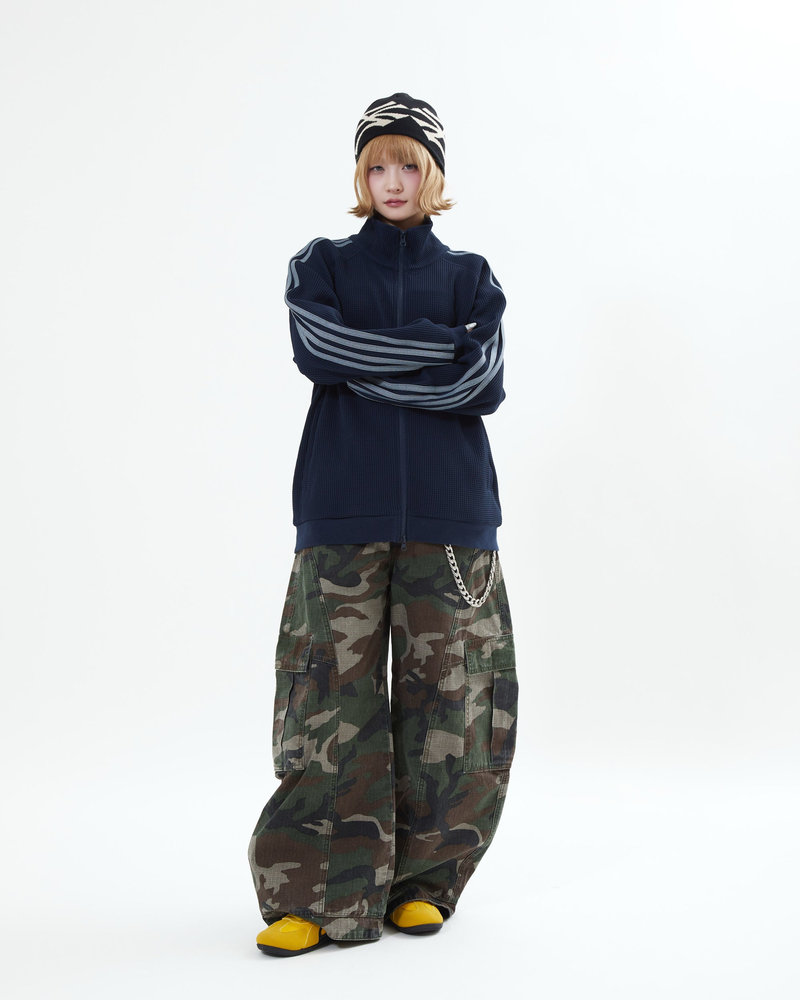 【10日以内お届け】ワッフルトラックジャケット L2161