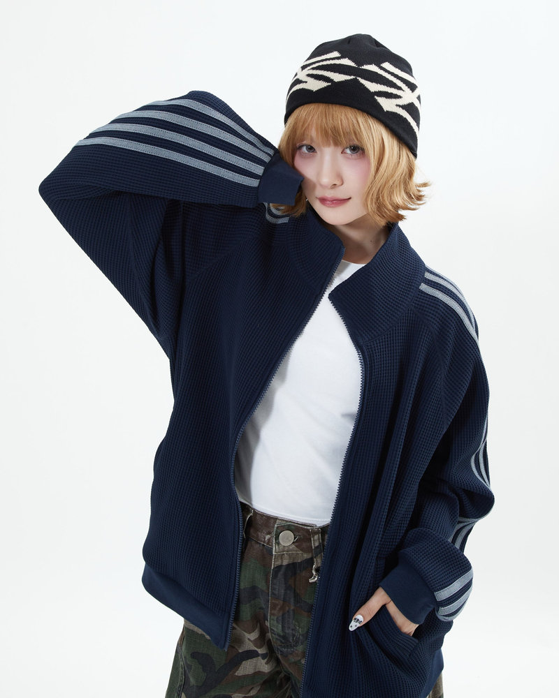 【10日以内お届け】ワッフルトラックジャケット L2161