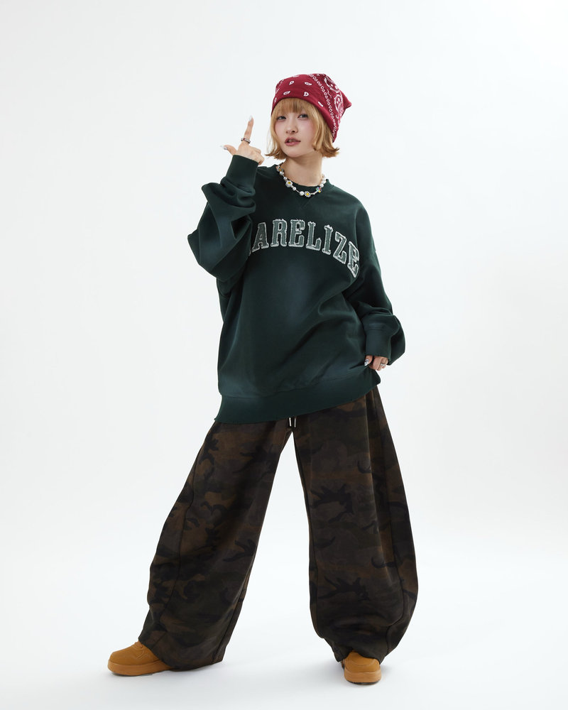 【10日以内お届け】カモフラバルーンスウェット L2203