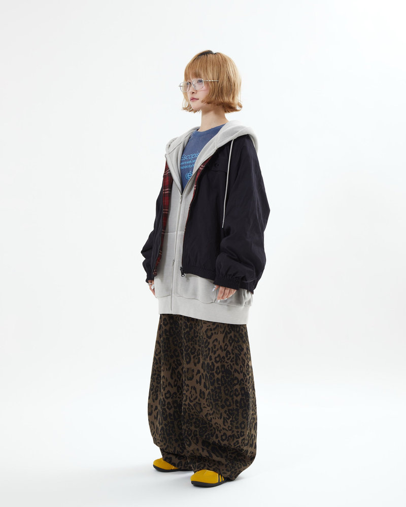 【10日以内お届け】レオパードバルーンスウェット L2204